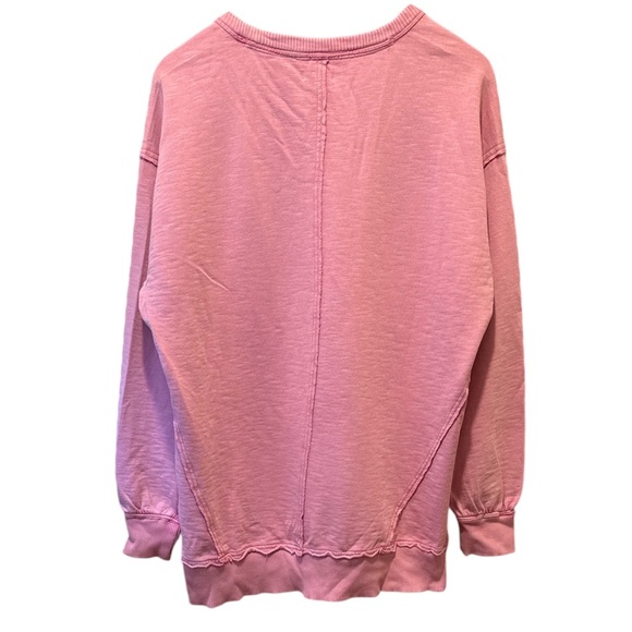 Anthropologie Pilcro Long-Sleeve V-Neck Oversized Popover Top - Picture 9 of 14